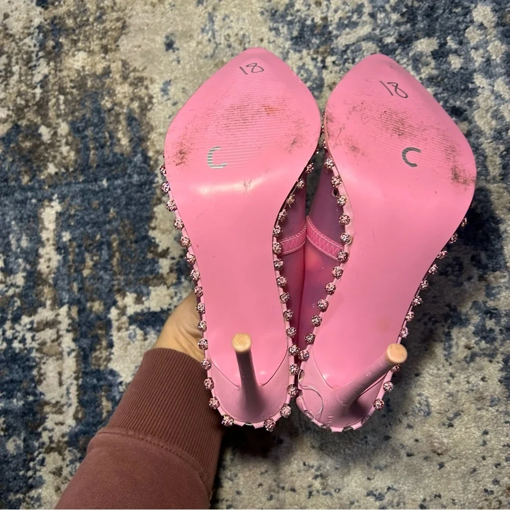 Steve Madden Vyper Dusty Clear Pink Pumps Size 6.5 - Picture 12 of 15